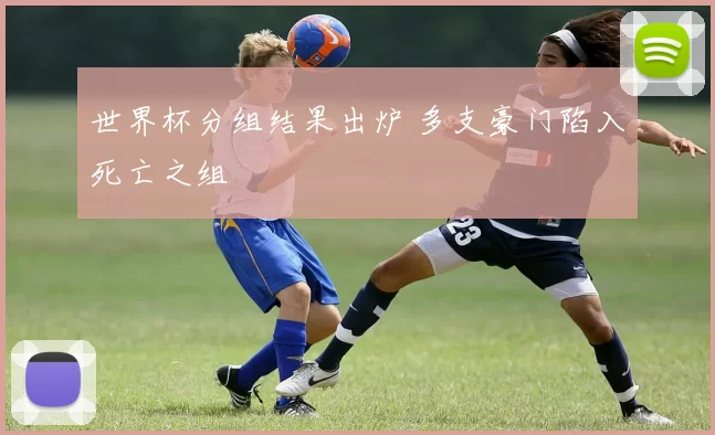 世界杯分组结果出炉 多支豪门陷入死亡之组