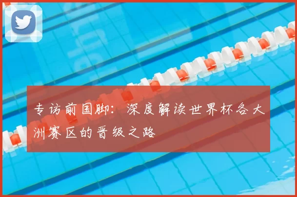 专访前国脚:深度解读世界杯各大洲赛区的晋级之路