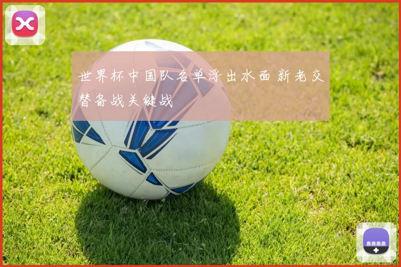 世界杯中国队名单浮出水面 新老交替备战关键战